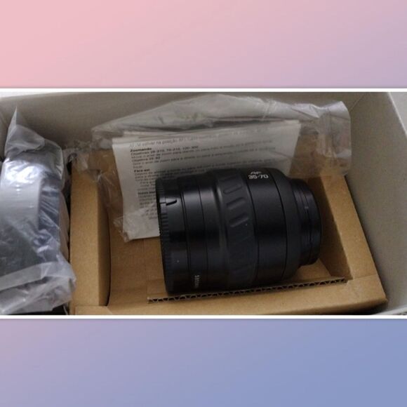 Minolta Maxxum HTsi Plus 35mm SLR Film Camera w/ 28-80mm Minolta Lens & Vivitar - Picture 6 of 7